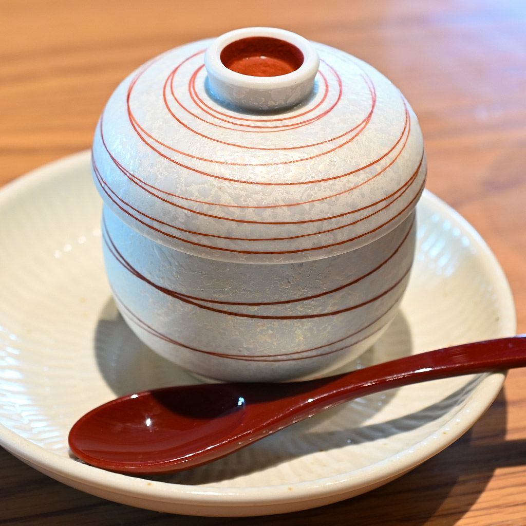 蕎麦茶プリン @ 蕎麦切り 山人